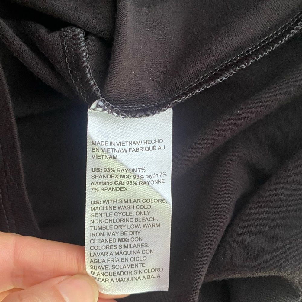 Chico's Black Short-Sleeve V-Neck Dress - Picture 8 of 11